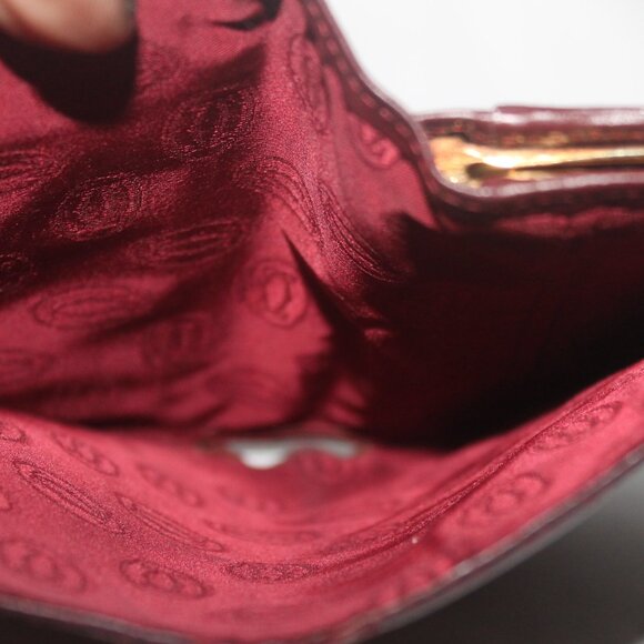 $940 Lk New Cartier Kiss Lock Wallet w Note Pad Box Auth Card Felt Protector - Picture 10 of 13